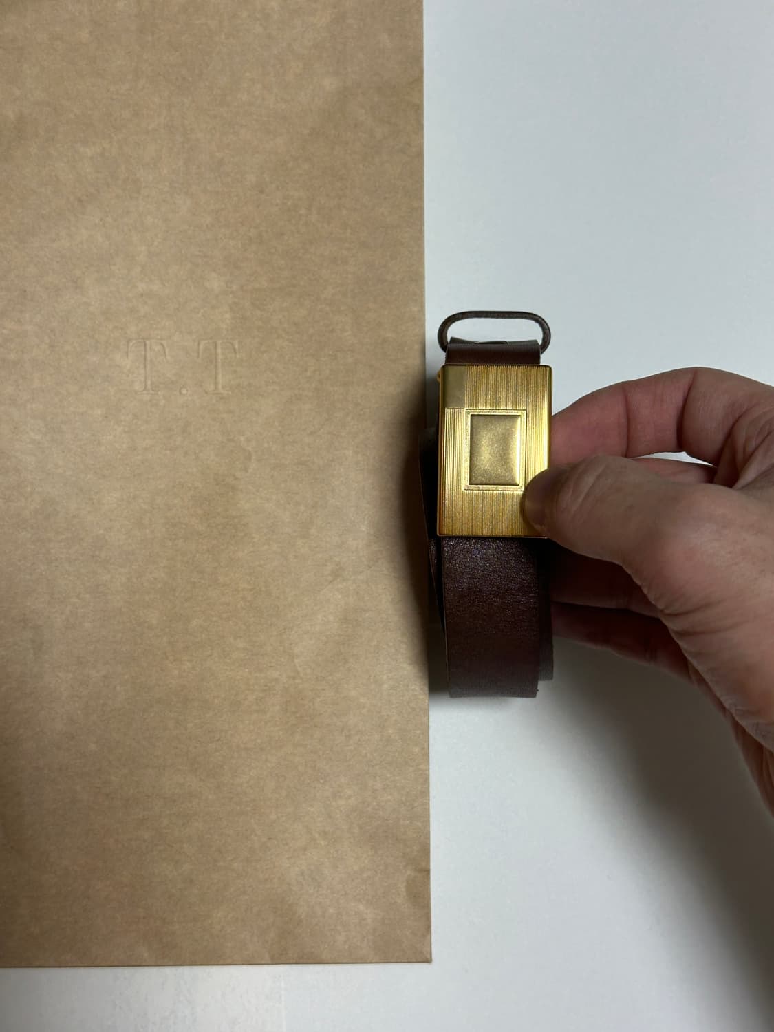 타이가타카하시 Lot.003 히콕 벨트 브라운 상품이미지3