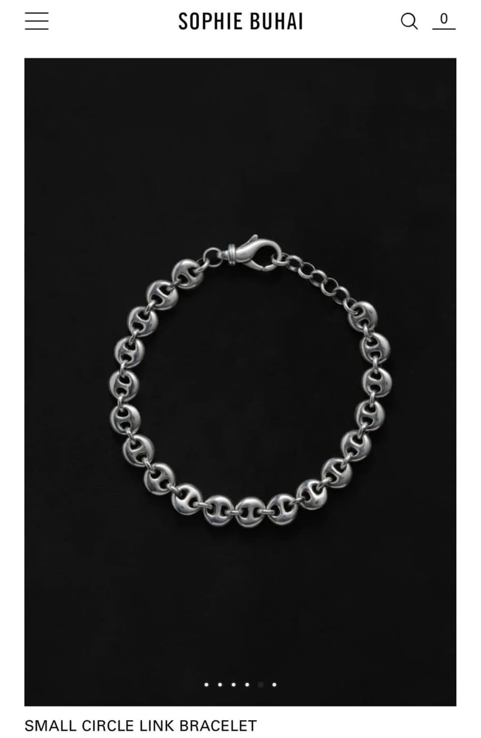 (F) 소피부하이 small circle link 브레이슬릿 상품이미지4