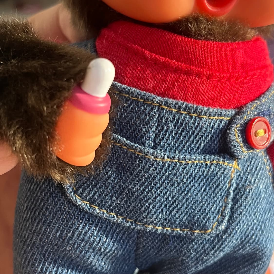 레트로 멜빵바지 몬치치 걸즈 인형 피규어 키링 상품이미지3