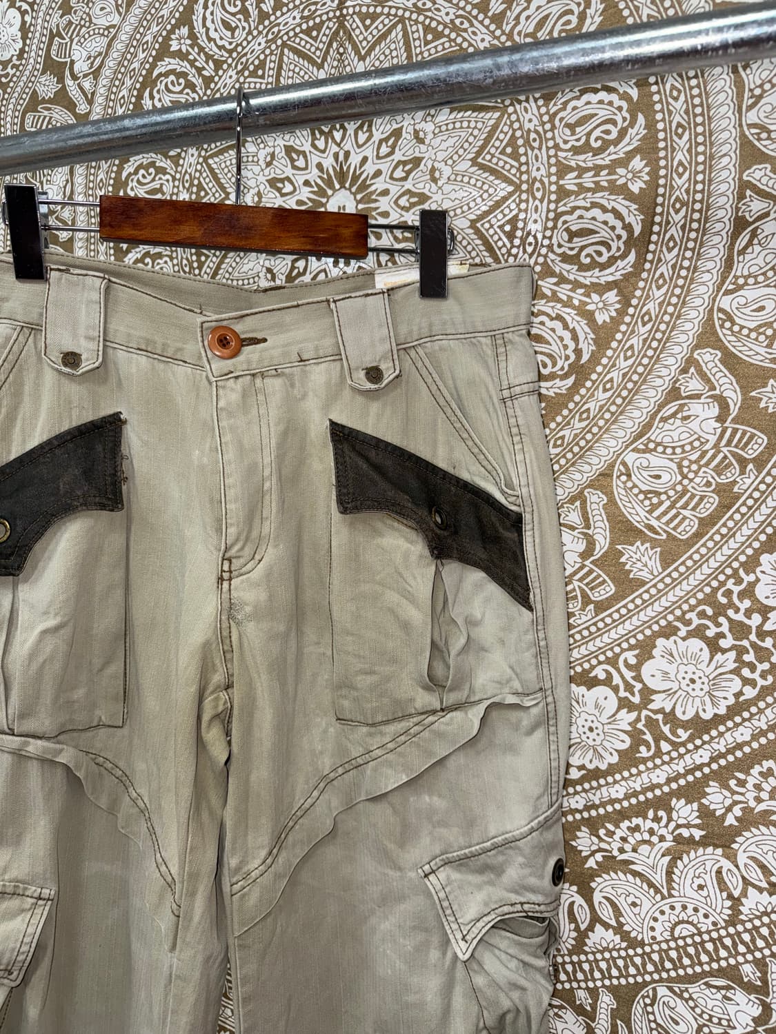 빈티지 피그먼트 포켓 디테일 카고팬츠  상품이미지4