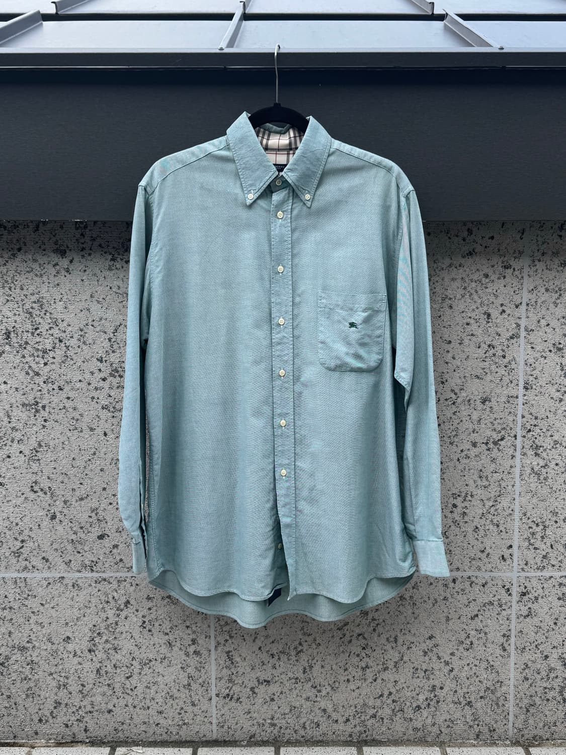 Burberry Solid Shirt (Teal) 상품이미지3