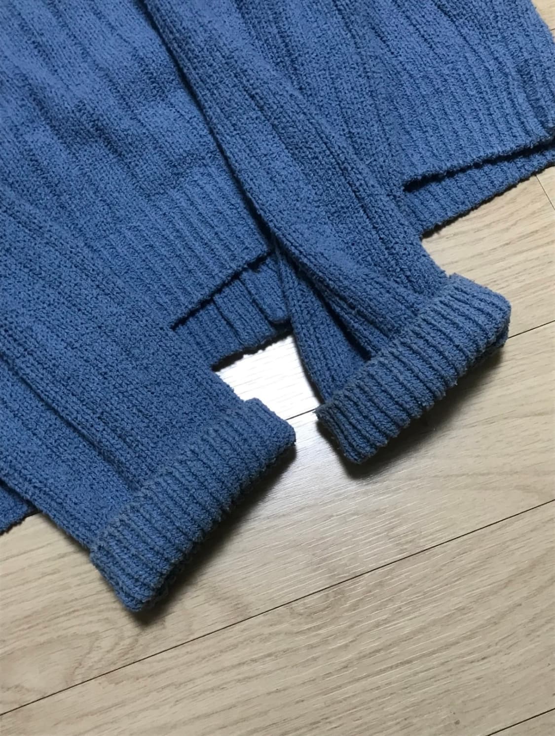 [L] 세터 가디건 에메랄드 블루 상품이미지7