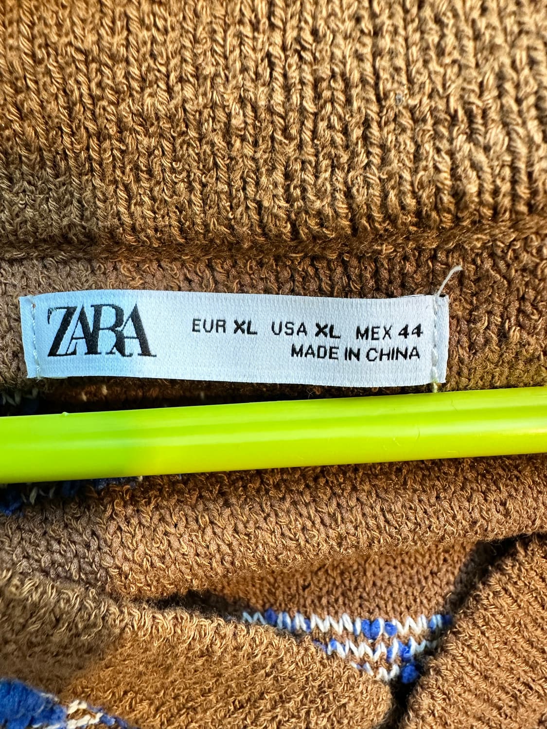 ZARA 자라 엠보스드 자카드 가디건 XL 상품이미지3