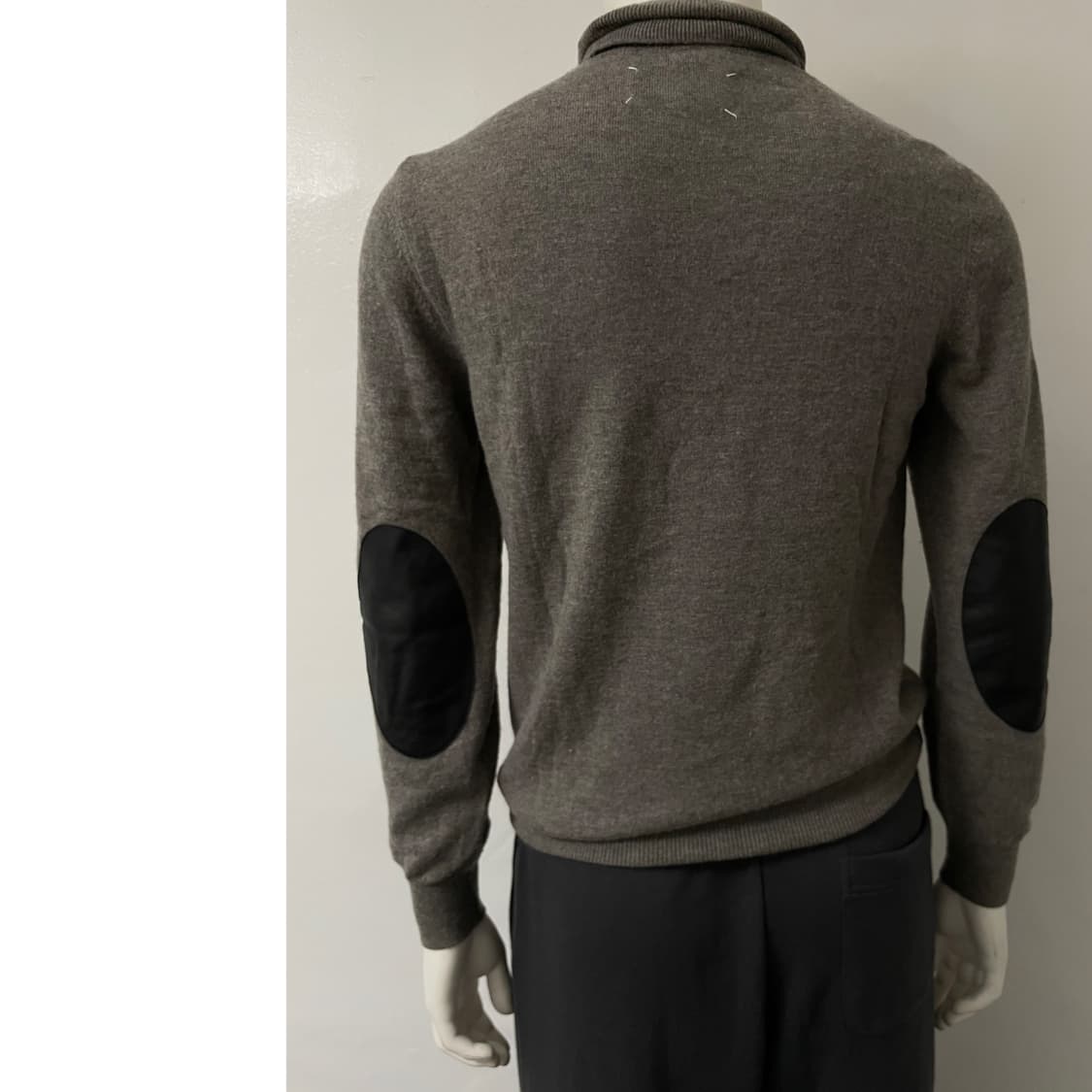 turtle neck elbow patch knit 상품이미지3