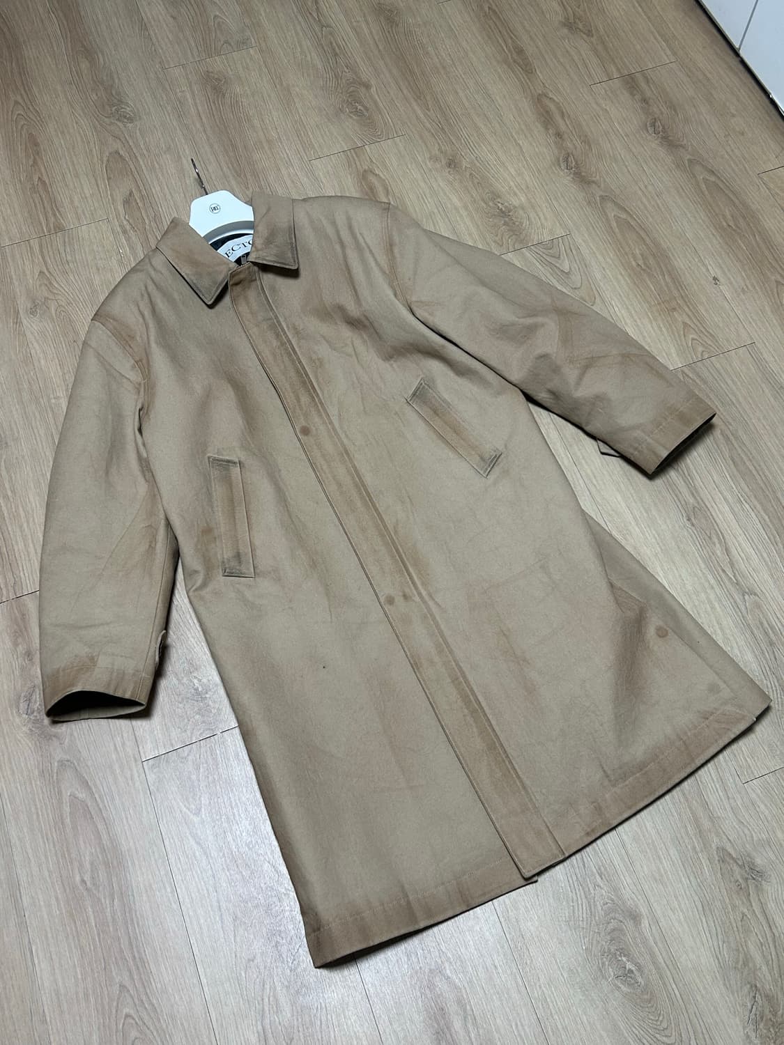 L) 렉토 빈티지 이펙트 코튼 코트 (데저트) 상품이미지3