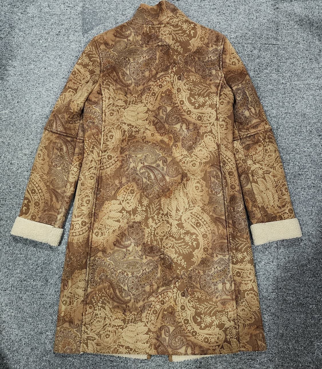 랄프로렌 팔로미노 페이즐리 페이크 스웨이드 무스탕 집업 코트 M 상품이미지2