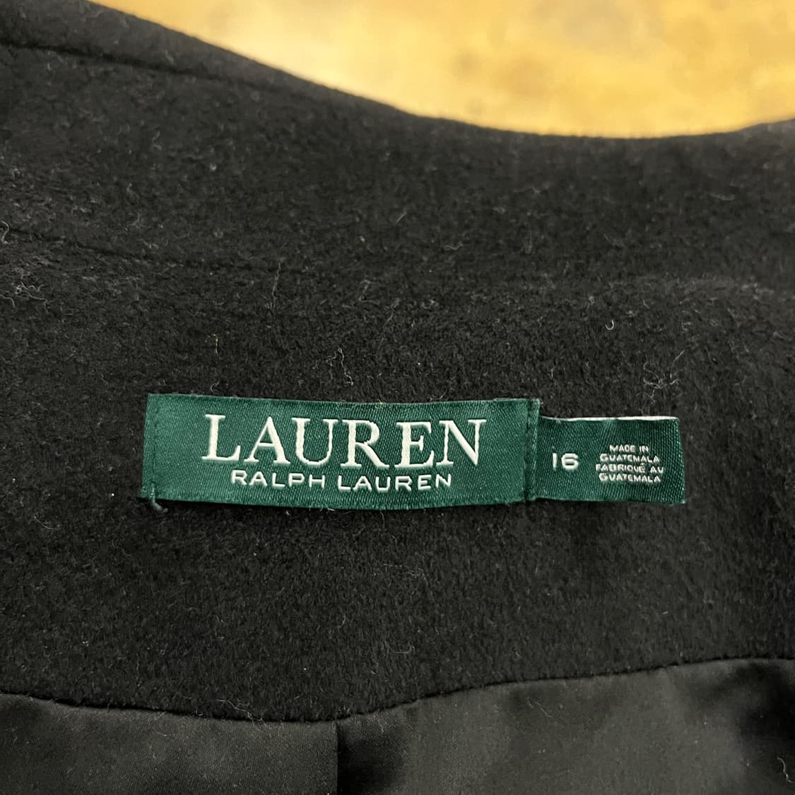 [정품/16] 로렌 랄프로렌 벨티드 롱 코트 블랙 b17 상품이미지5