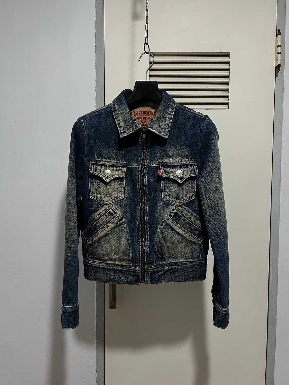 빈티지 워싱 데님 집업 상품이미지1