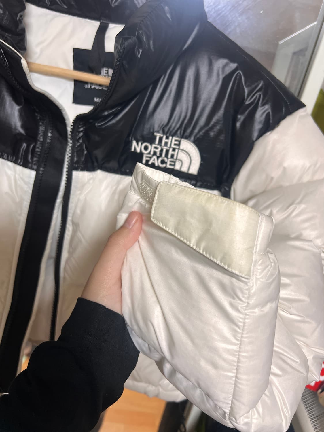 노스페이스 크롭 눕시 화이트 m 상품이미지4