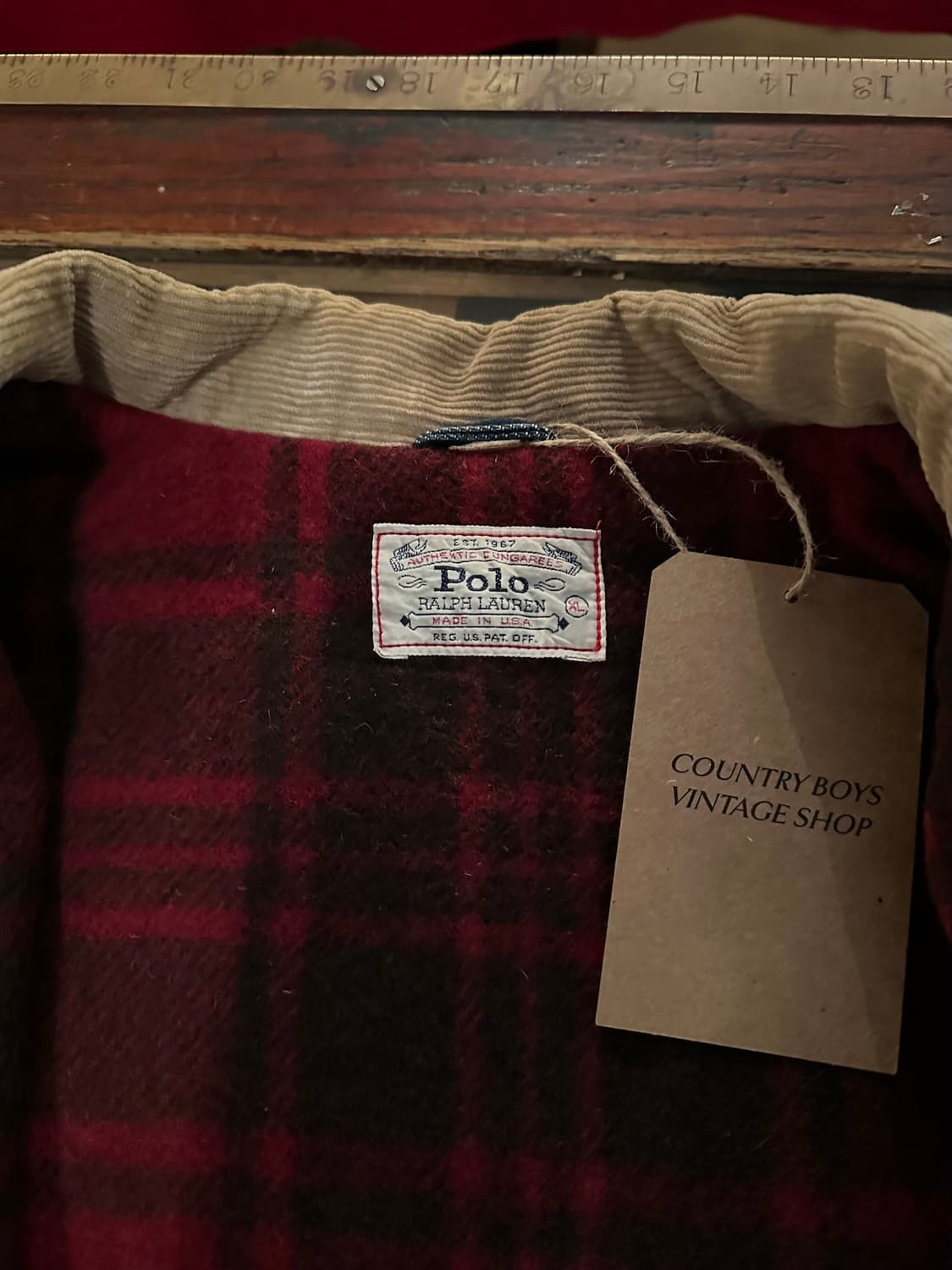 80s USA 빈티지 폴로 랄프로렌 블랭킷 덩가리 데님 자켓 상품이미지8