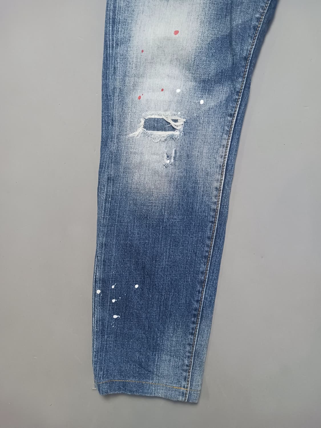 [46] 디스퀘어드2 플라워패치 슬림진 청바지 30 31 상품이미지3