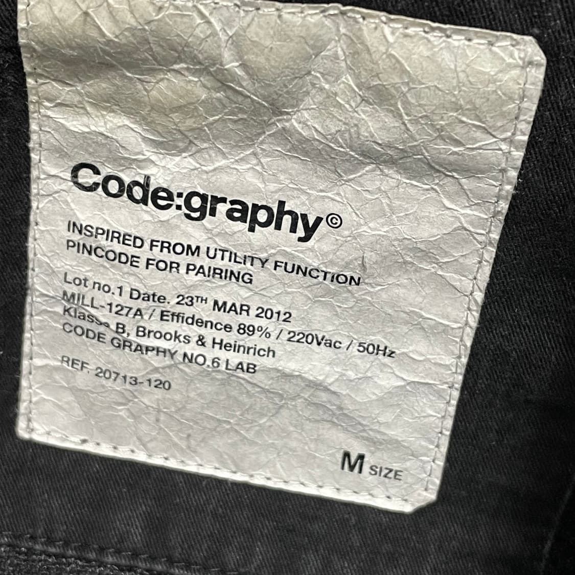 [M] 코드그라피 피그먼트 워싱 포켓 디테일 봄버 자켓 상품이미지2