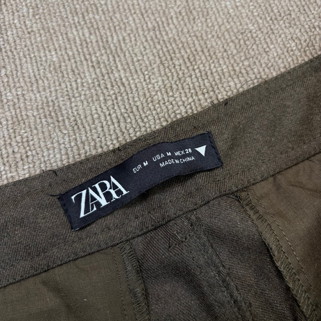 zara 자라 우먼스 카고 트라우저 팬츠 m 상품이미지3