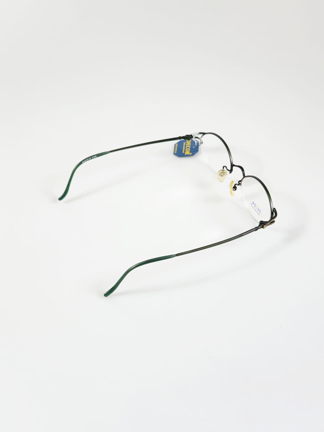 DECOR 오벌 반무테 메탈 프레임 빈티지 안경 상품이미지5