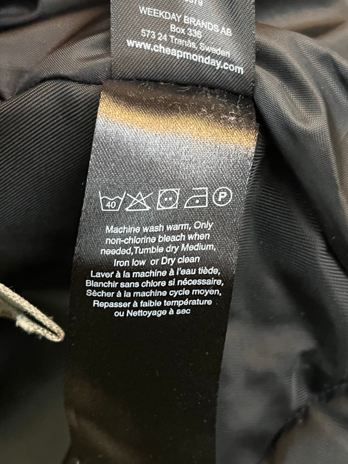 Cheap Monday 나일론 크레이브 자켓 XS 상품이미지7