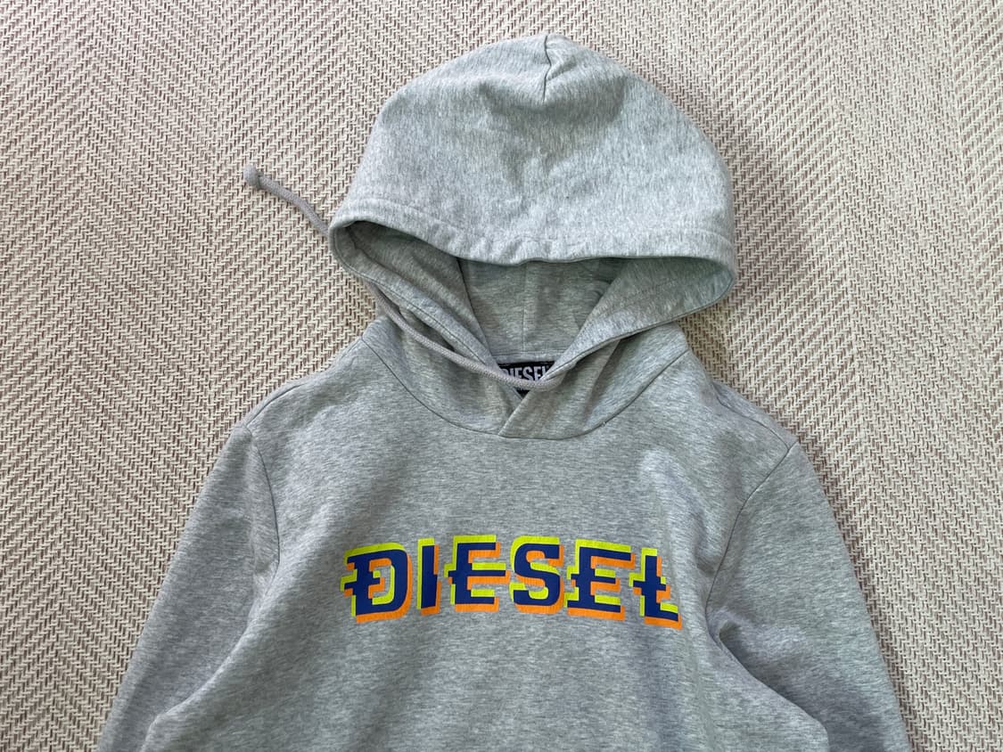 Diesel 디젤 그레이 후드티 상품이미지4