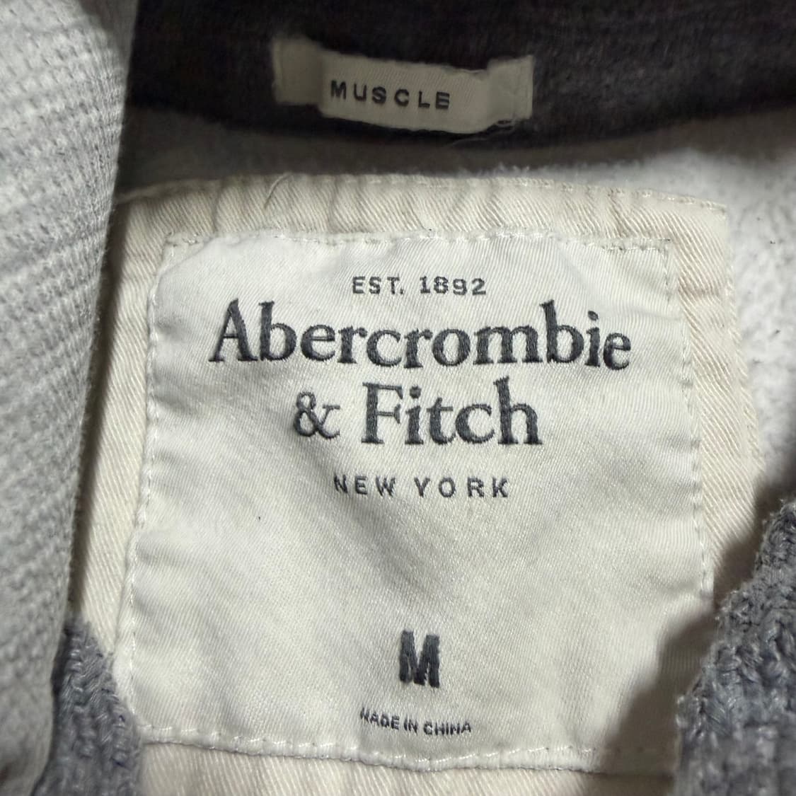 아베크롬비 화이트 후드집업 m 상품이미지3