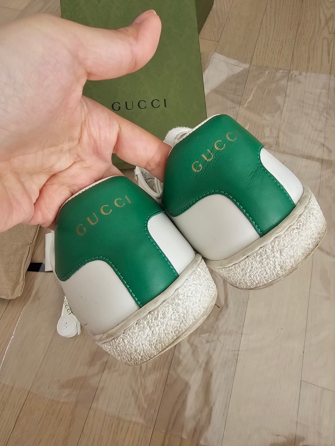 디즈니x구찌 에이스 스니커즈 도날드덕 상품이미지7