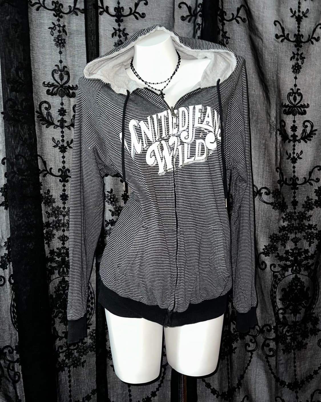 reversible kitsch hooded zip-up 상품이미지1