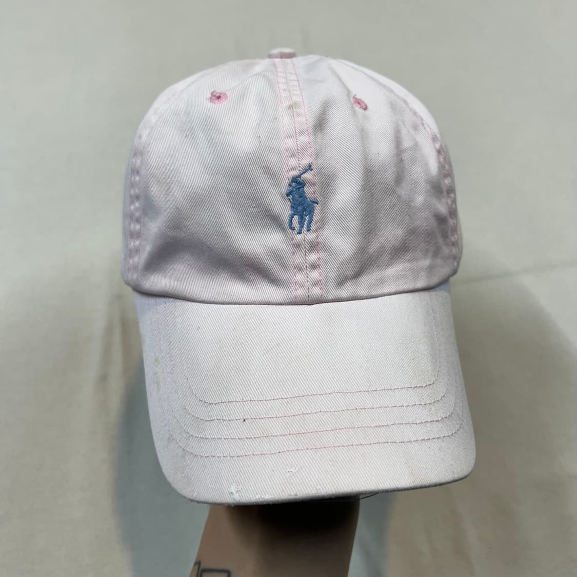 폴로 랄프로렌 핑크 볼캡 모자 가죽스트랩 정품 상품이미지2