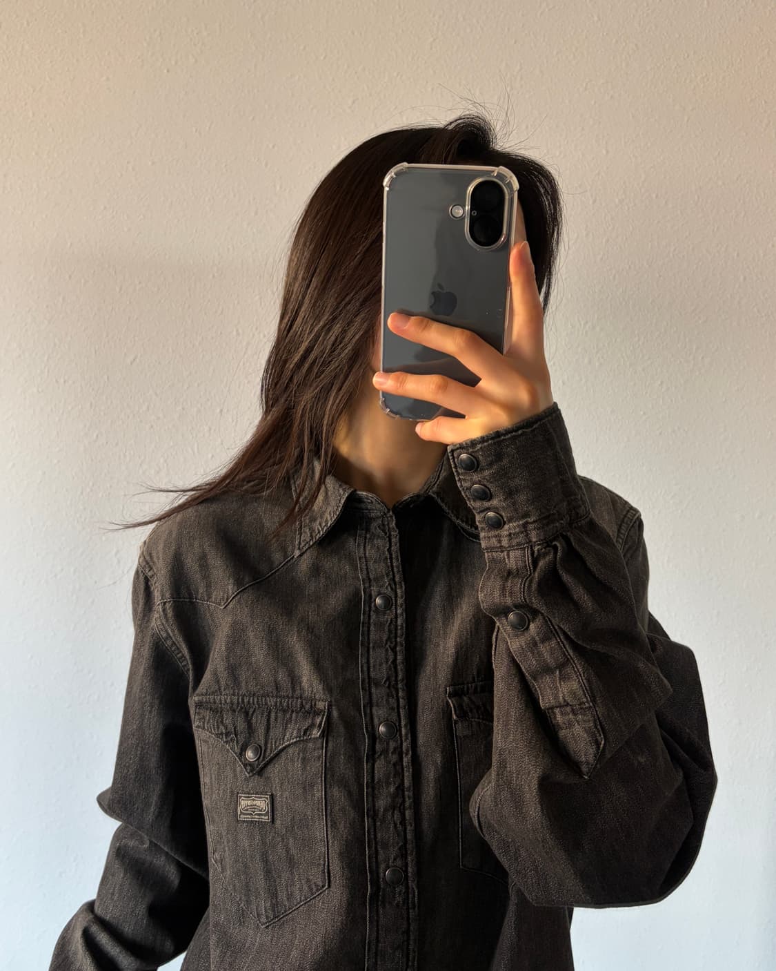 [S]폴로 데님앤서플라이 흑청 웨스턴 데님 셔츠 상품이미지2