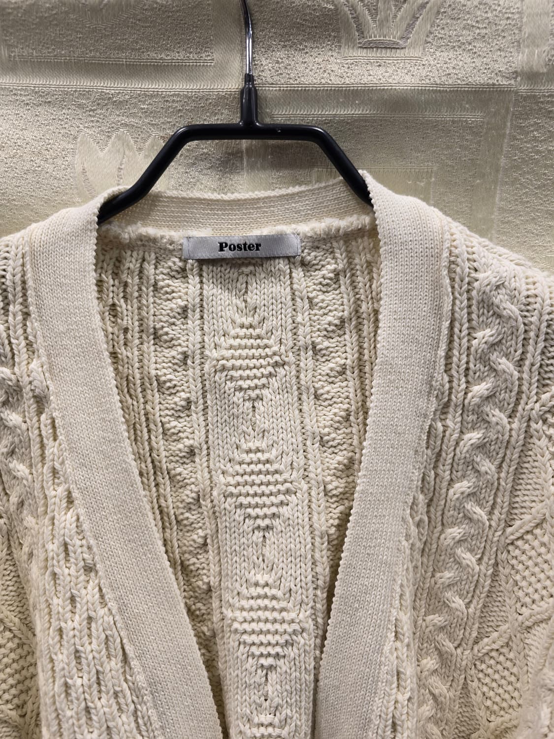 포스터 Poster 가디건 아이보리 크롭 가디건 프리사이즈 상품이미지2