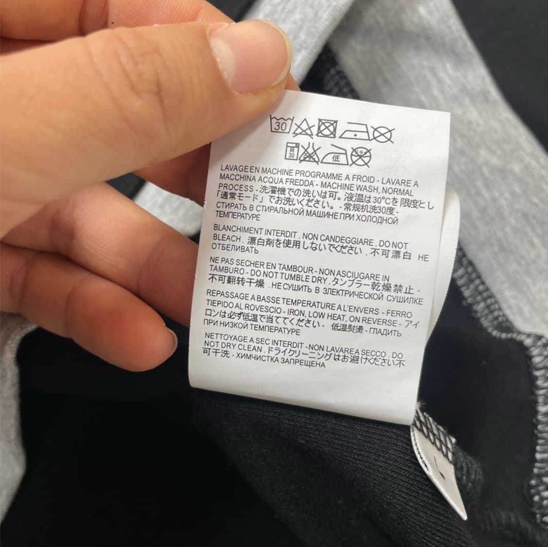 생로랑 Saint laurent 블랙 레이어드 긴팔 티셔츠 L 상품이미지5