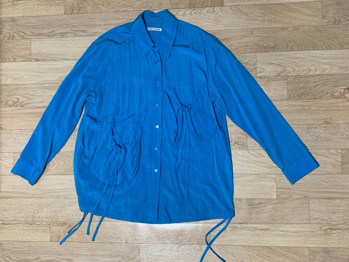 오픈와이와이 드로우 스트링 패치포켓 셔츠 상품이미지2