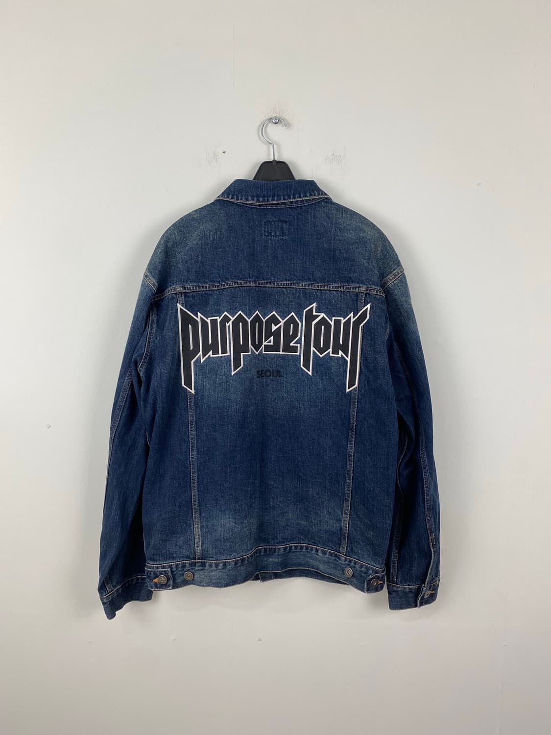 저스틴 비버 퍼포즈투어 데님 청자켓 M 상품이미지1