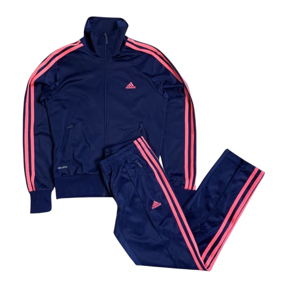 [택포] 아디다스 져지 트랙 팬츠 세트 네이비 핑크 상품이미지1