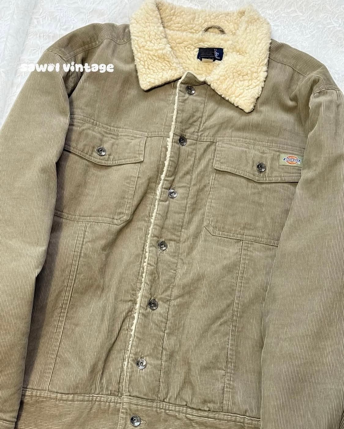 디키즈 코듀로이 베이지 양털 자켓 상품이미지1