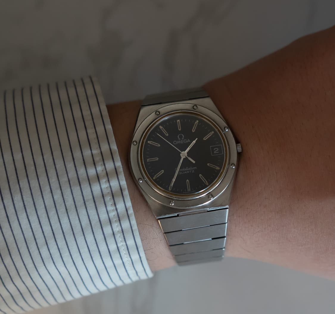 (희귀) 오메가 컨스틸레이션 로얄오크 마리너 빈티지 쿼츠 시계 상품이미지1