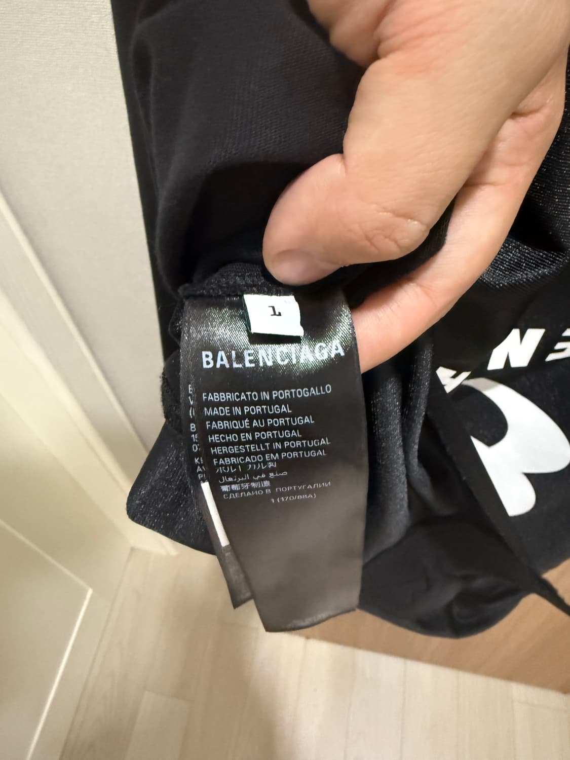 발렌시아가 유니티 업사이드 후드 롱슬리브 1size 상품이미지3