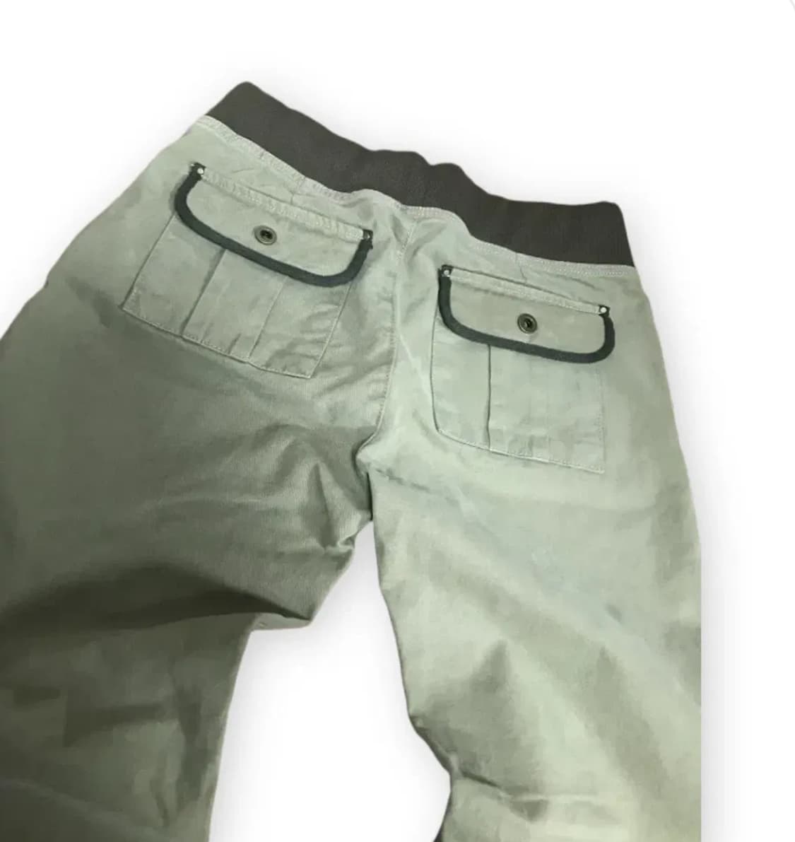 카키 부츠컷 팬츠 상품이미지4