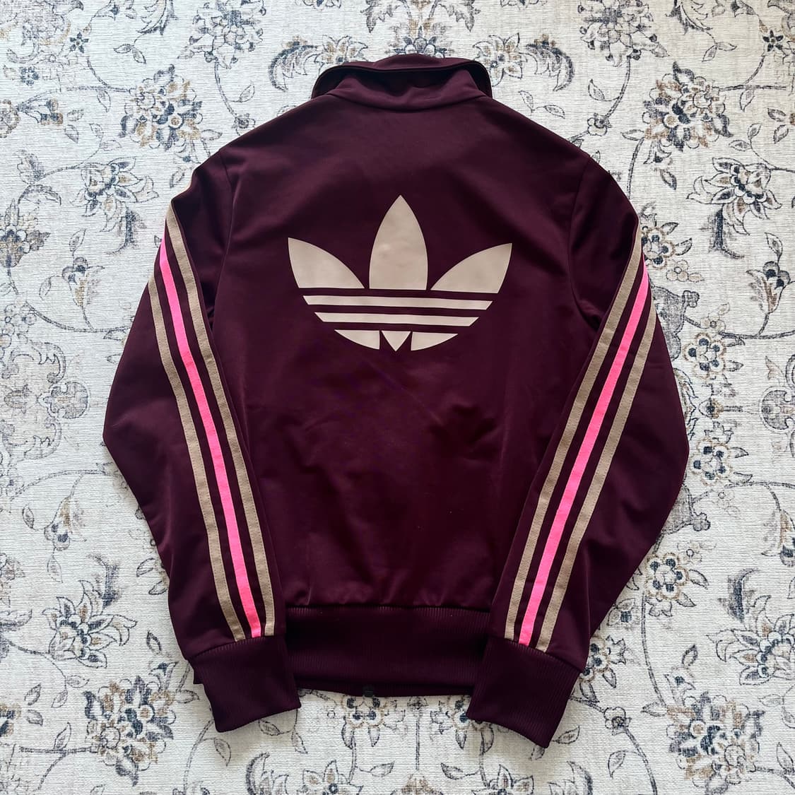 아디다스 버건디 빅로고 파이어버드 트랙탑 져지 상품이미지2