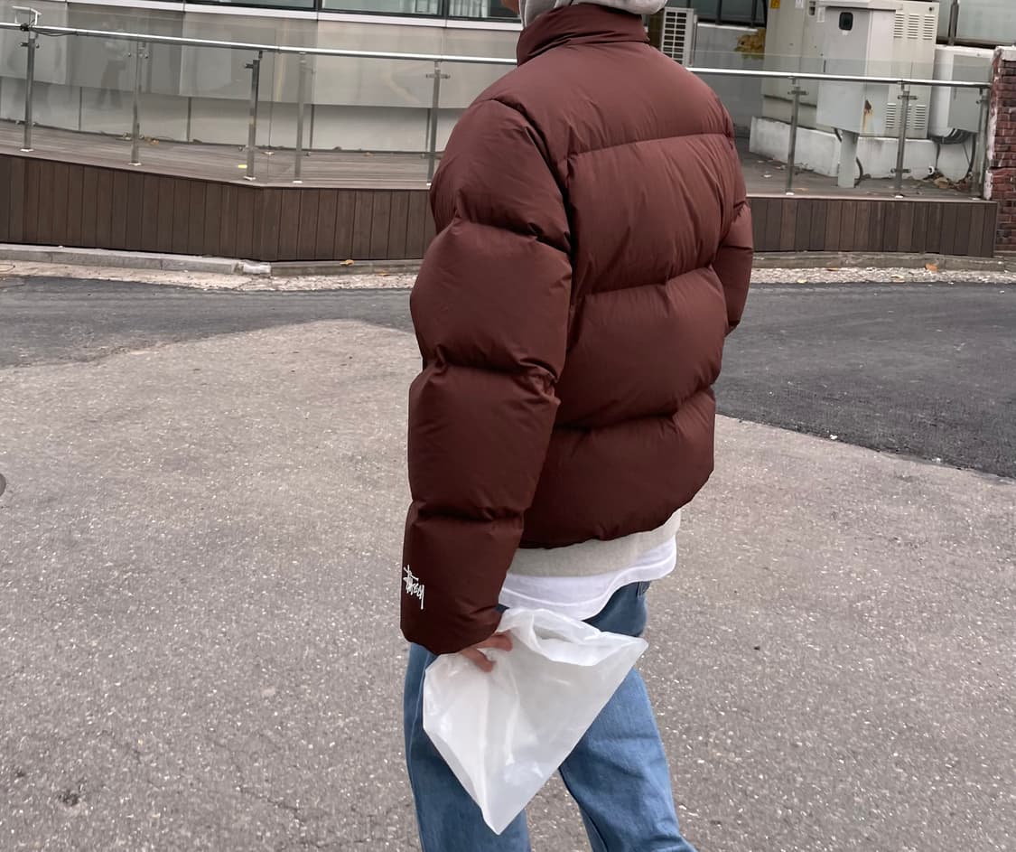 스투시 다운 푸퍼 나일론 패딩 블랙 M 상품이미지7