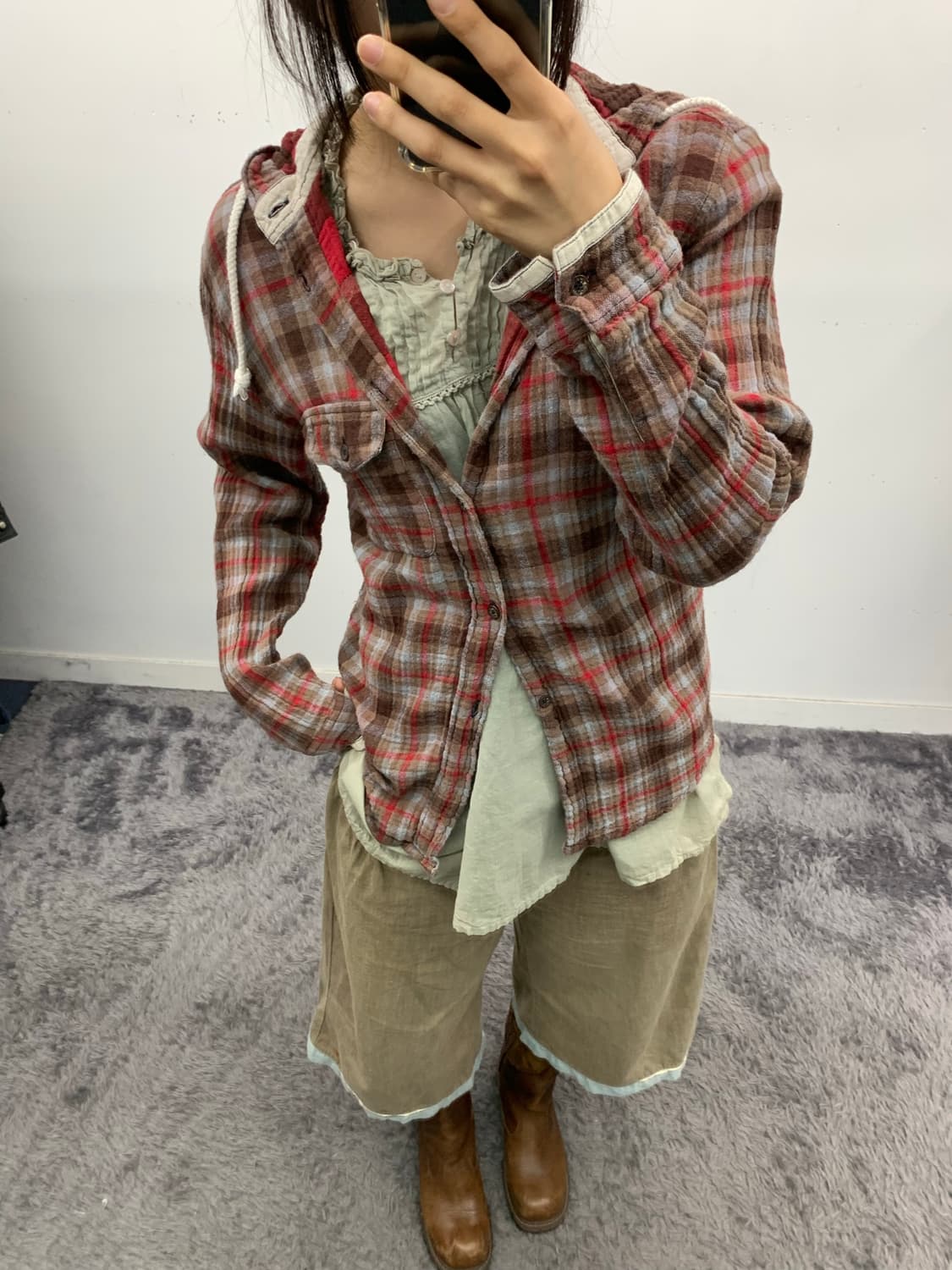 재패니즈 모리 프릴 포켓 탑 상품이미지2