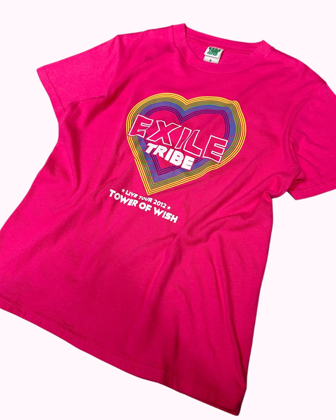 EXILE TRIBE pink herat logo t-shirt 상품이미지4