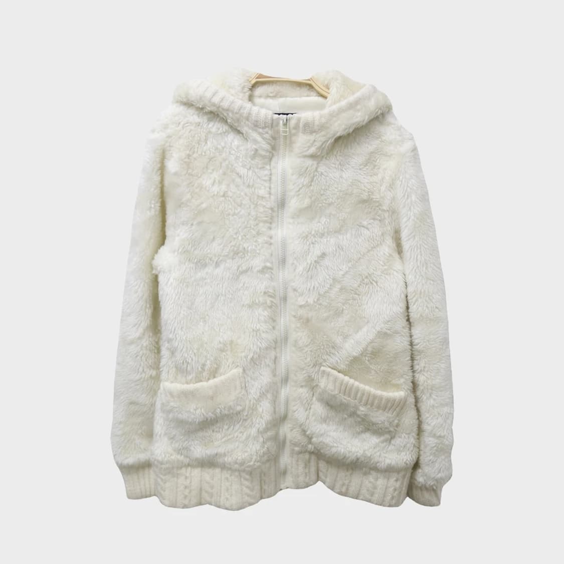 COMFORT BASIC 후리스 니트 후드 집업 61925 상품이미지1