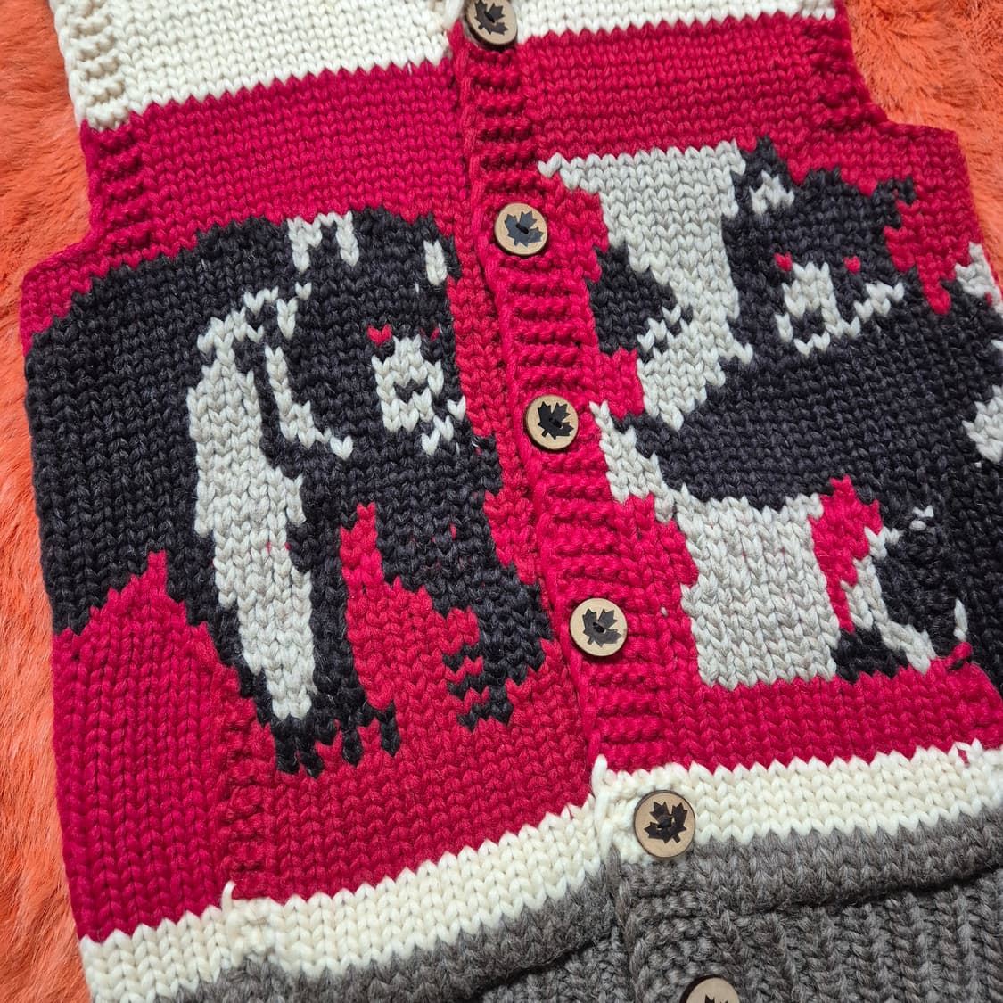 KANATA 카나타 코위찬 베스트 곰돌이 패턴 ML 상품이미지2