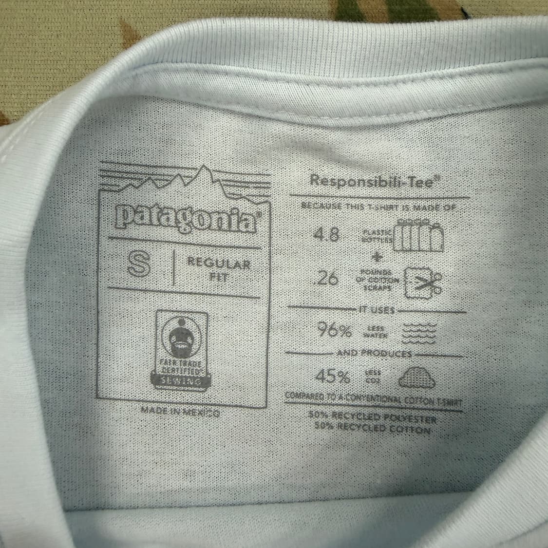 (S)파타고니아 Patagonia P-6반팔티셔츠(스카이블루) 상품이미지2
