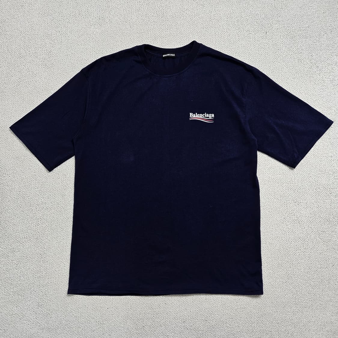 발렌시아가 웨이브 로고 반팔티 상품이미지2