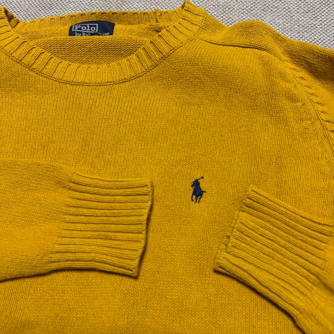 폴로 랄프로렌 옐로우 니트 상품이미지3