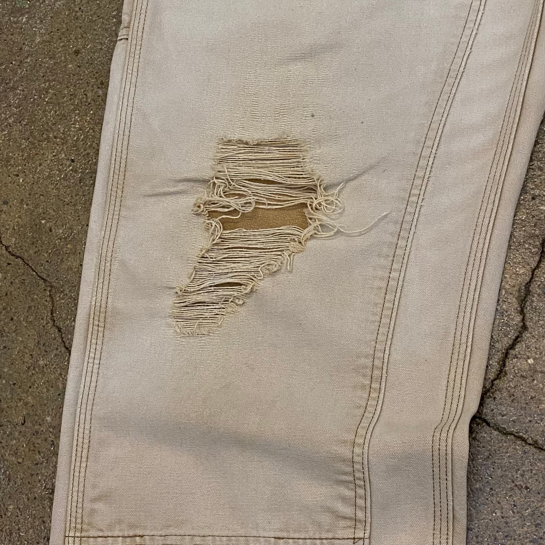 00s 미국빈티지 칼하트 더블니 샌드스톤 워크팬츠 상품이미지6