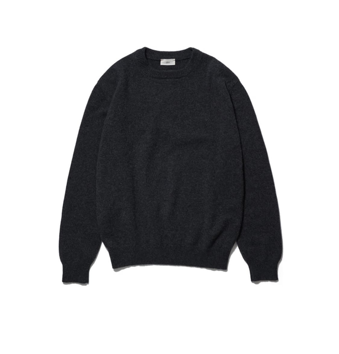 [XL] 가지록 브러쉬드 캐시미어 크루넥 스웨터 차콜 상품이미지2