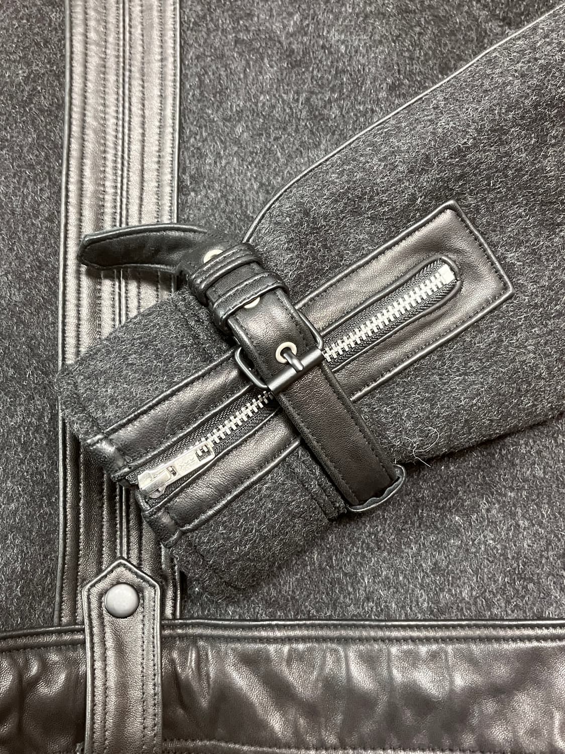 [52] 206옴므 그리즐리 울 자켓 블랙 상품이미지4