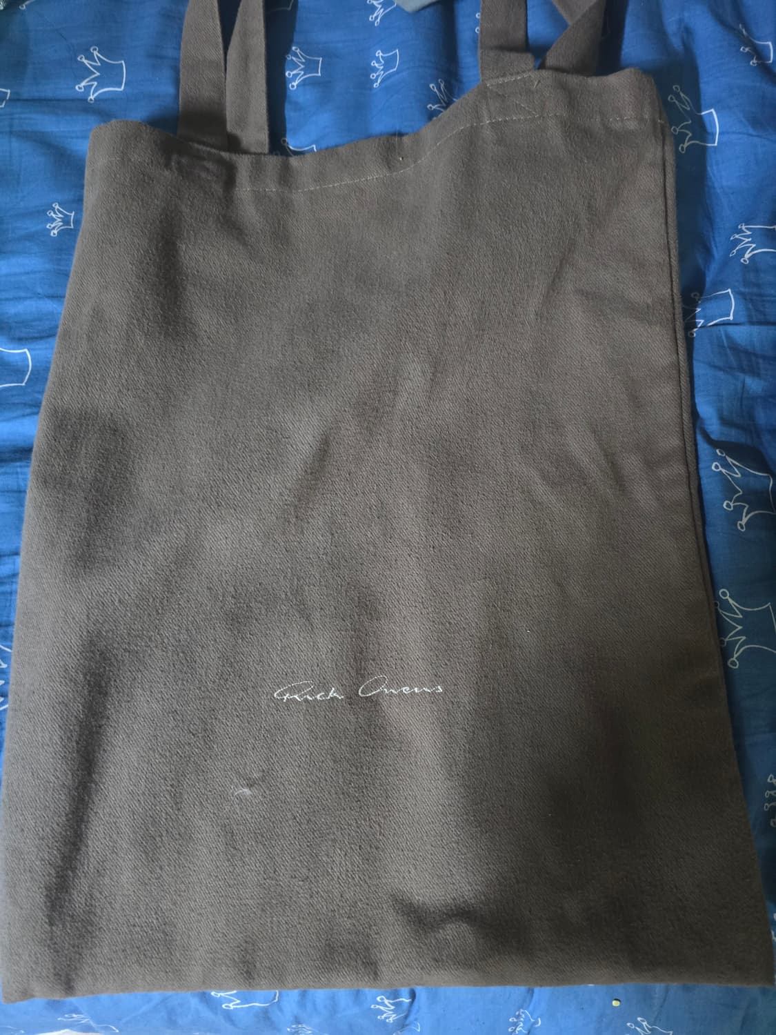 릭오웬스 메인라인 더스트백(하얀자수)  상품이미지1