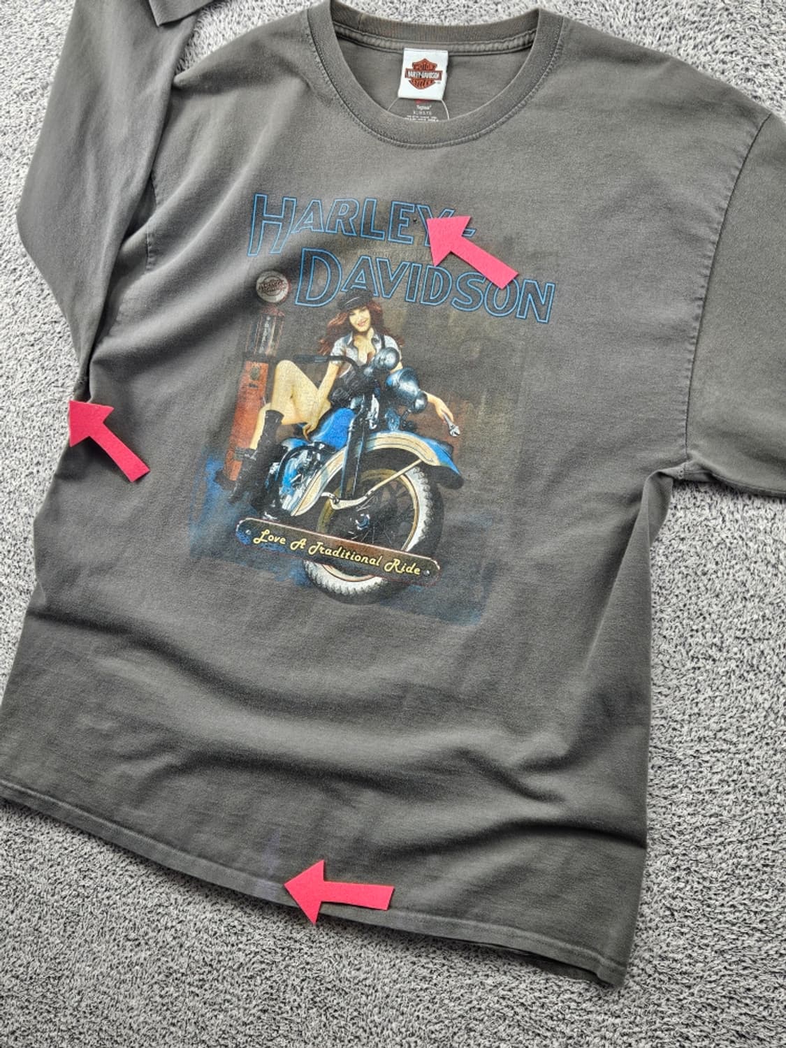 할리데이비슨 미시시피 빌록시 MS 롱 슬리브 ( XL ) / 11535 상품이미지4