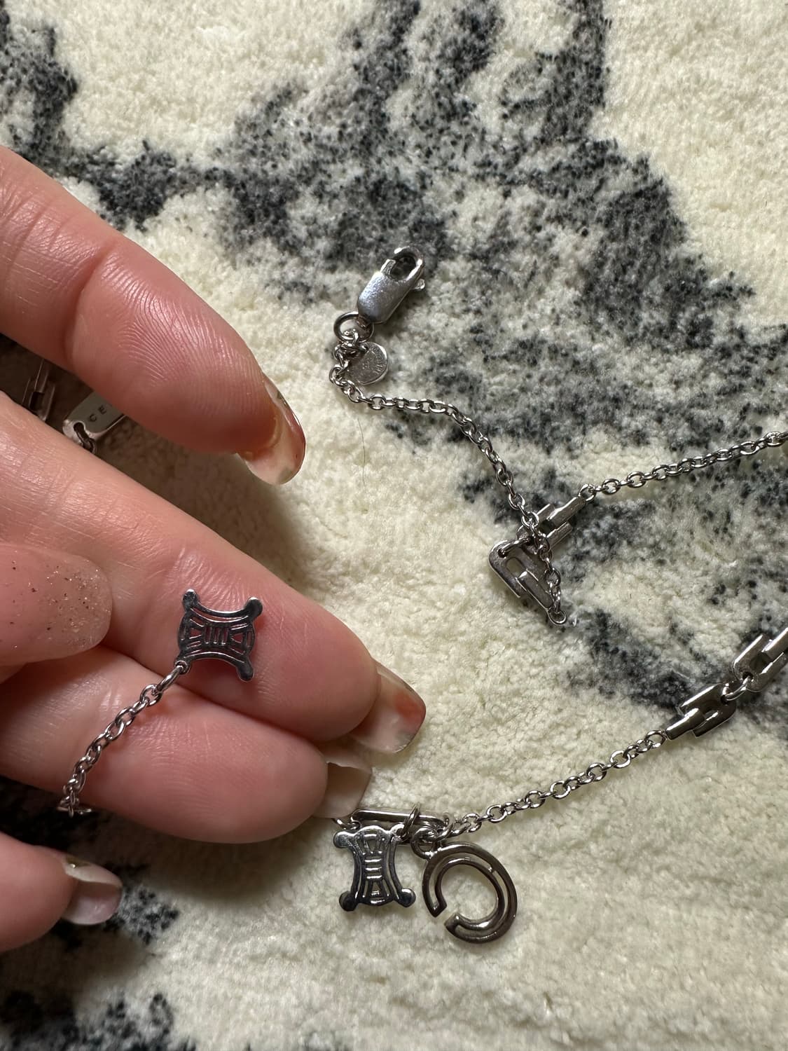 셀린느 마카담 빈티지 925실버 목걸이 상품이미지5