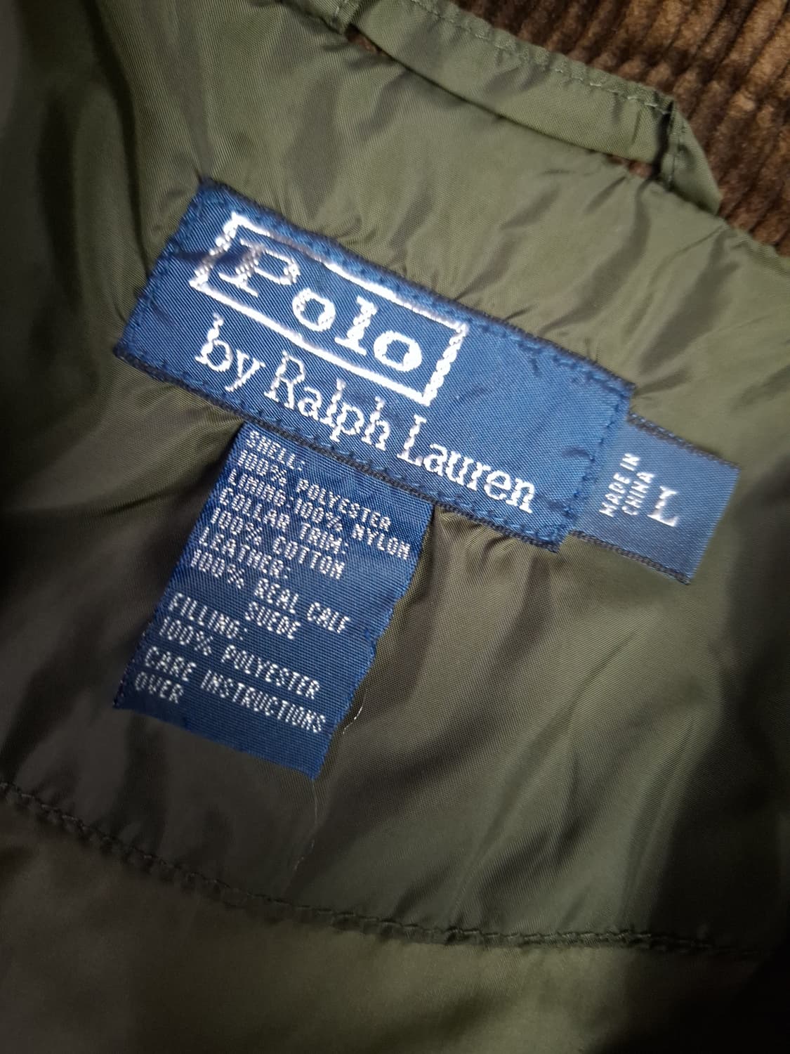 새제품급 오리지날 랄프로렌폴로 퀼팅 자켓 상품이미지4